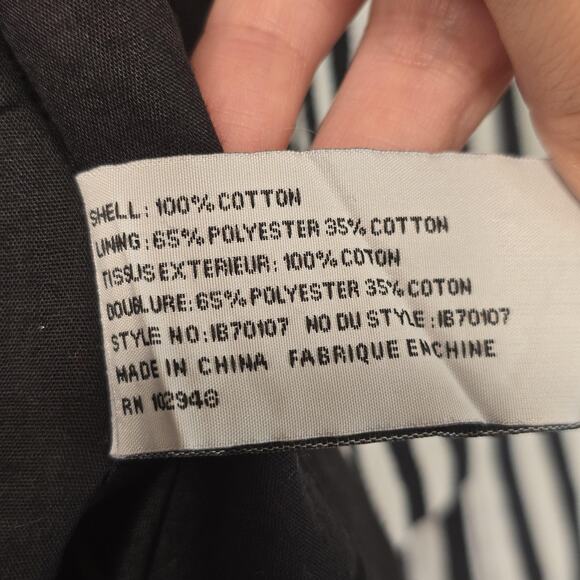 Tulle Blazer Jacket Womens Small Striped Open Front Lined Modern Workwear Career - Picture 5 of 10